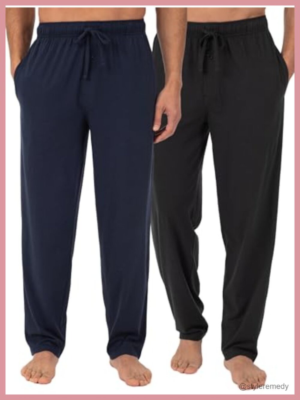Fruit of the Loom Men's Jersey Knit Sleep Lounge Pants Relaxed Fit